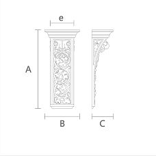 Decorative Bracket KR-055 for Interior Design Drawing