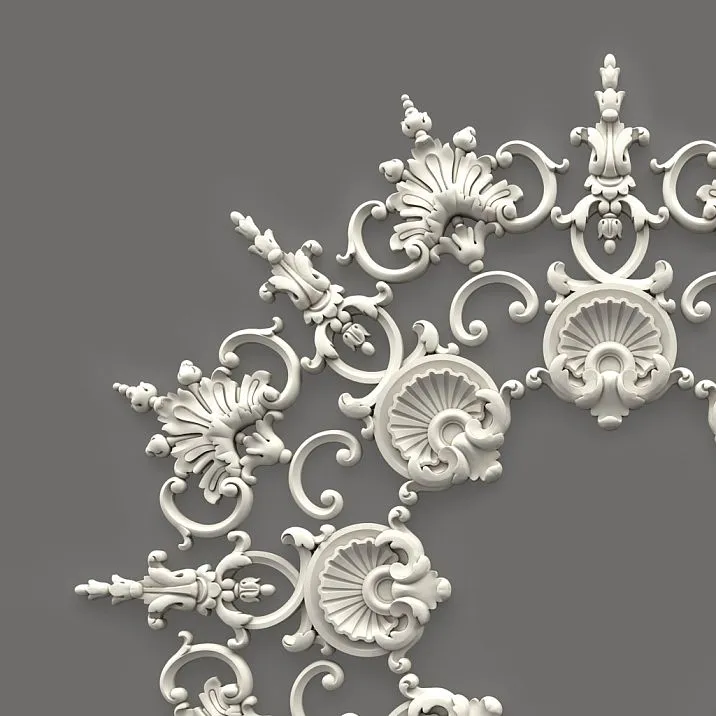 Classic polyurethane molded decor CPU-070 for wall and ceiling compositions element detailing