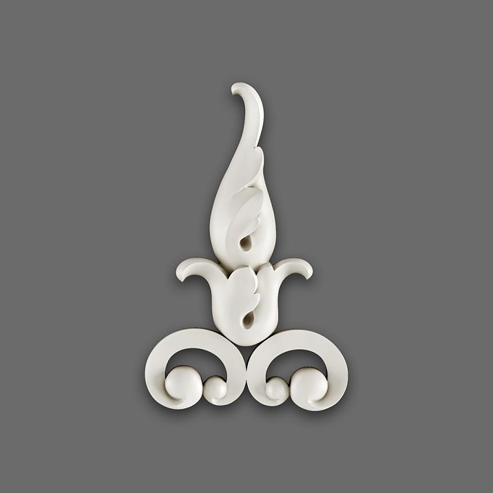 NPU-300 Molded Decoration from Polyurethane on a Gray Background