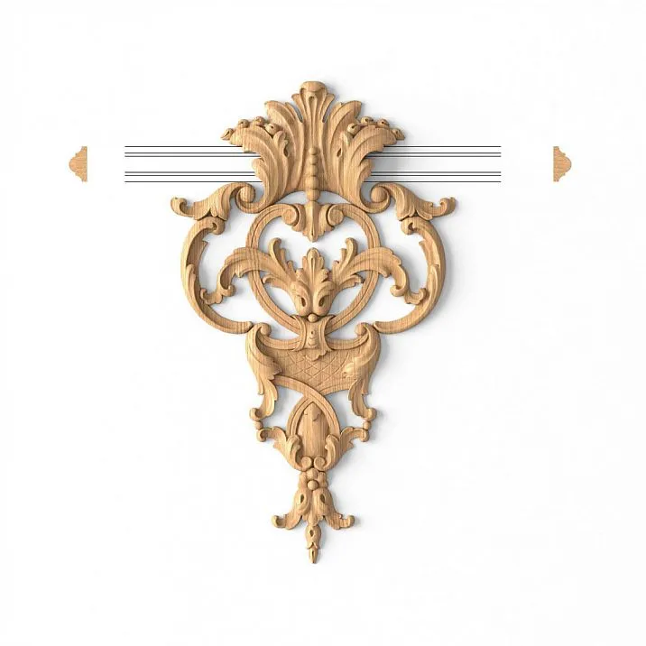 Carved applique MLD-2-1 close-up