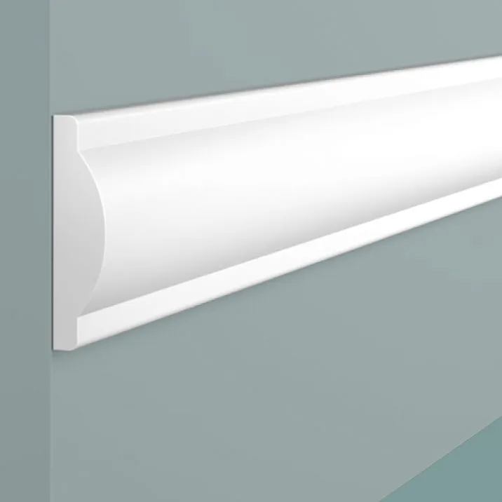 Molding D1050 polystyrene Hi Wood 50x12.5x2000mm. Close-up