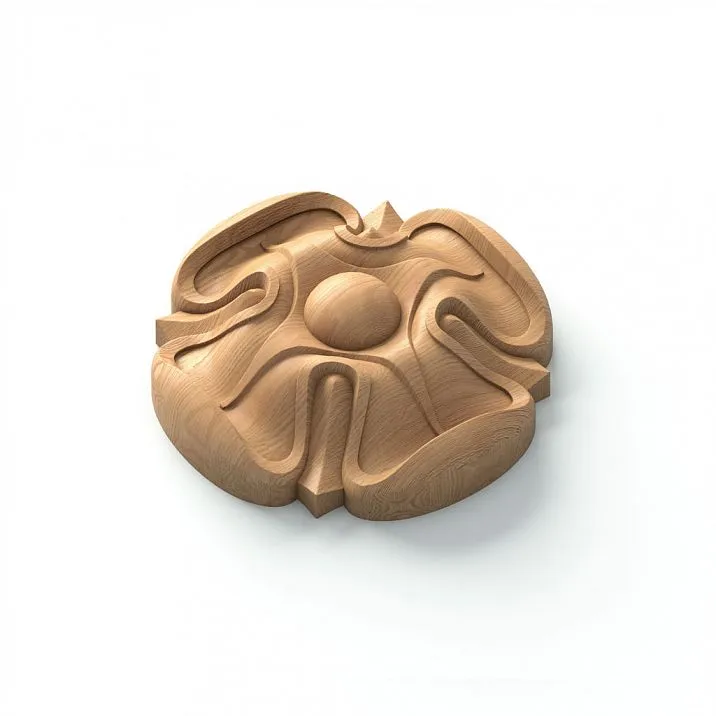Carved Rose for Wall Panels R-003