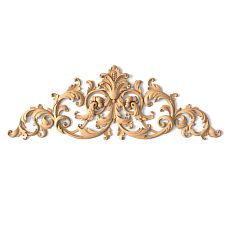 Solid wood item N-095 with carved flowers and leaves