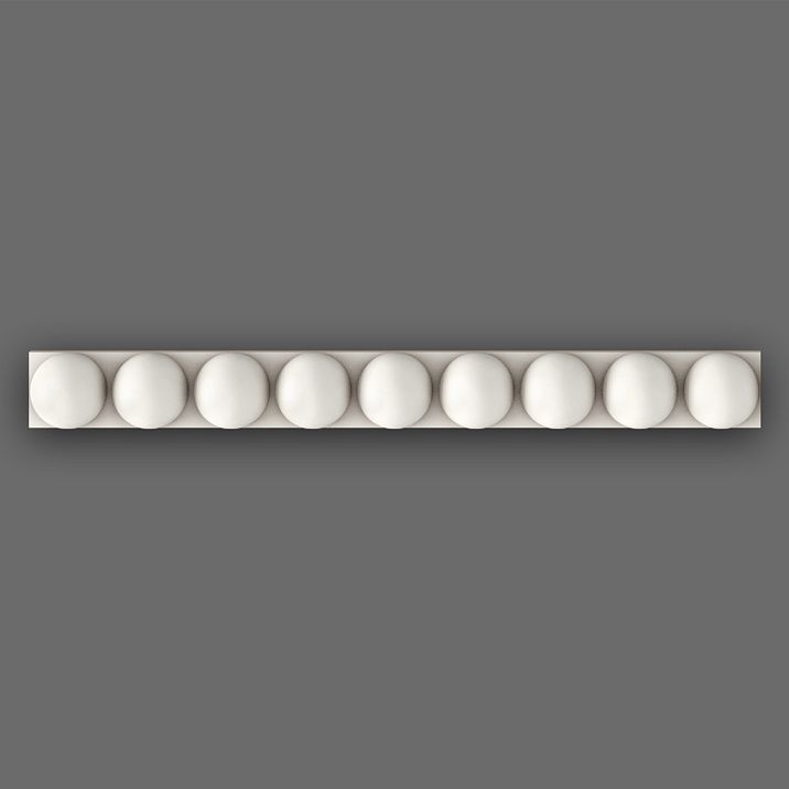 Polyurethane molding KPU-006 &mdash; carved decorative element for interior &mdash; molding price