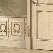 Wooden decor N-028.1 in interior on walls