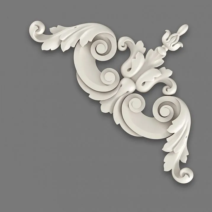 Polyurethane Corner Molding NPU-202 &mdash; decorative element with simple installation