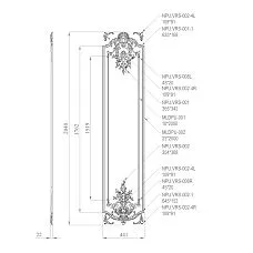Polyurethane decoration set CPU.VRS-059 set composition