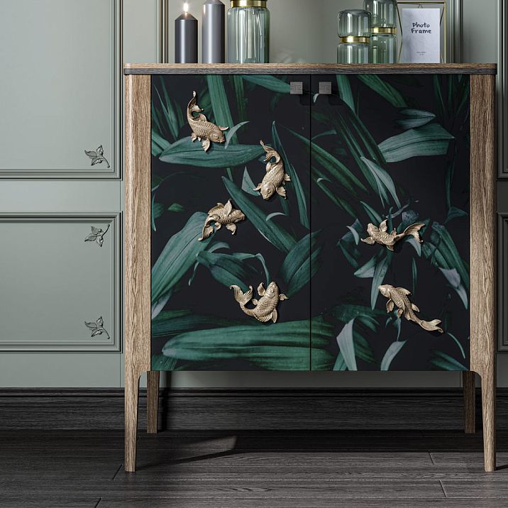 Carved Wooden Inlay N-470L in Interior