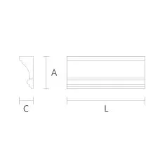 KZ-007 Ceiling Wall Cornices Drawing