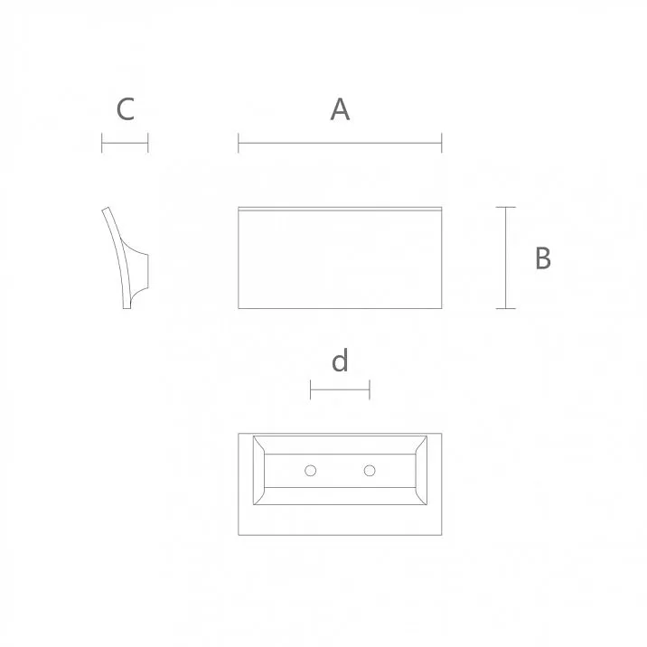 Drawing for wooden handle