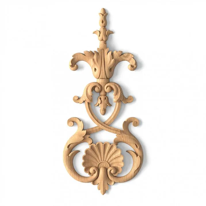 Carved wooden appliqu&eacute; N-093 in classic style