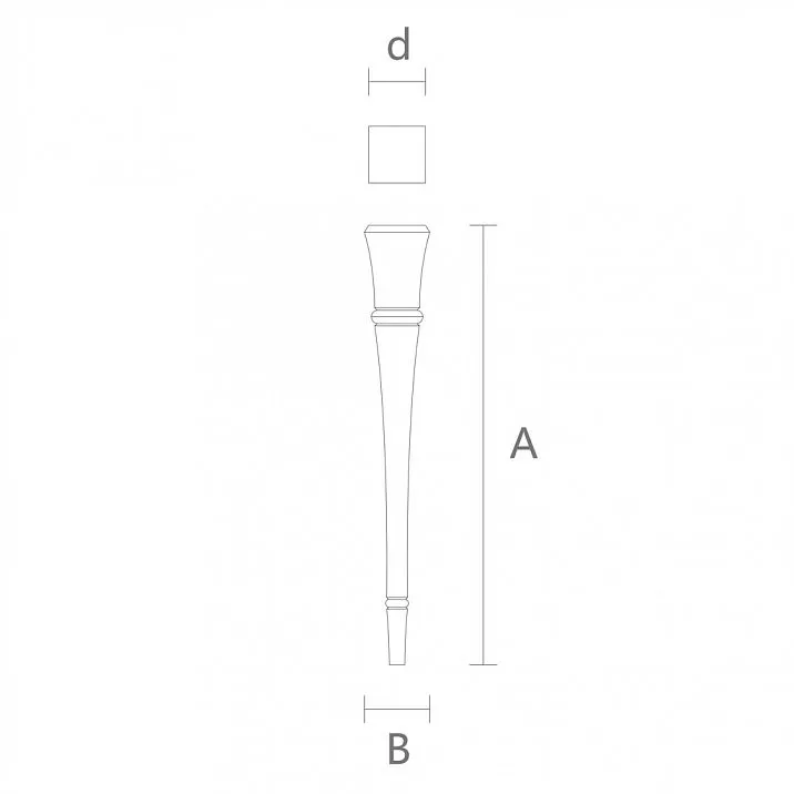 Drawings of Wooden Furniture Legs