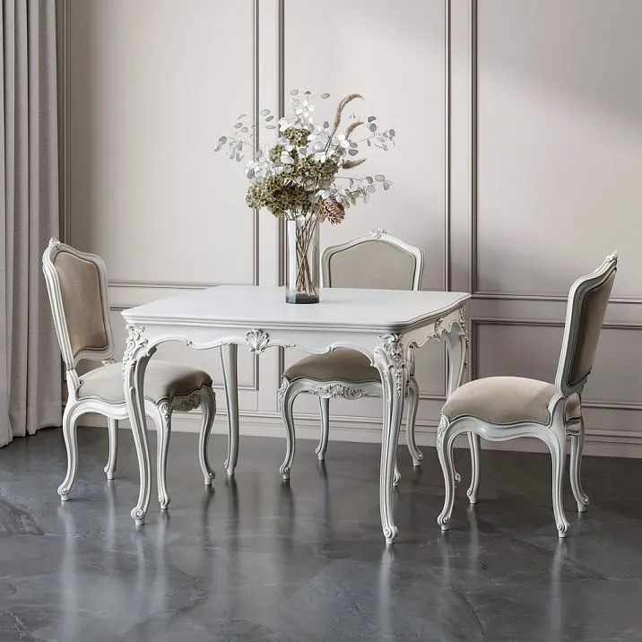 Square dining table Versailles 002-006