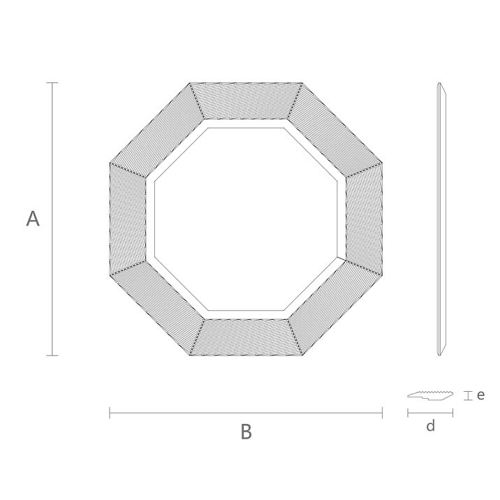 Carved frame RM-028 drawing