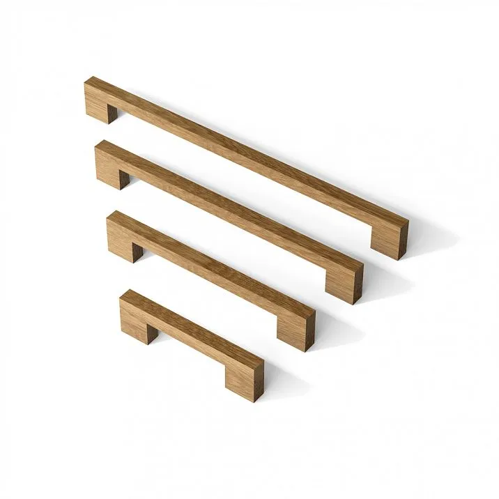 Photo of wooden furniture handle Bridge HL-017 on a white background