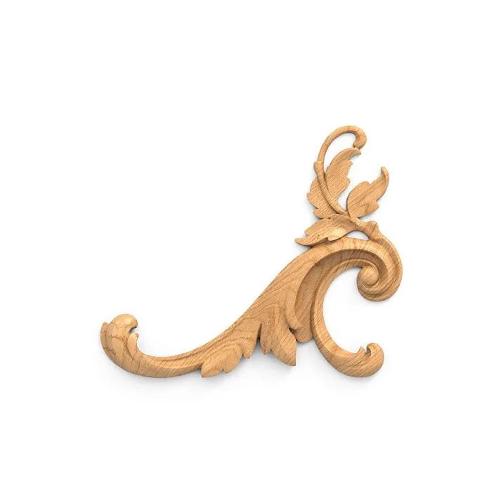 Carved overlay N.VRS-002-4R made of solid wood