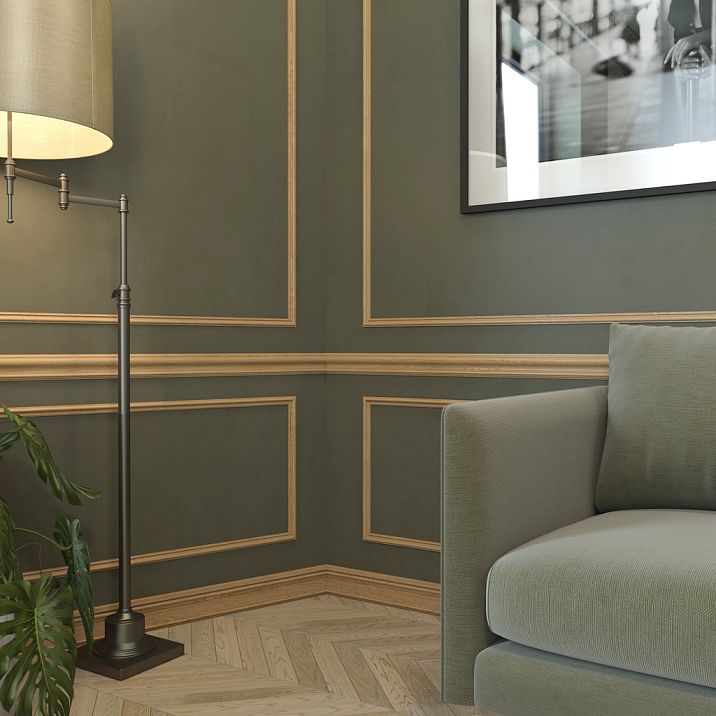 Wooden molding MLD-050 made of beech for interior use