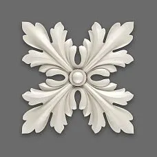 Polyurethane rose for classic interiors &ndash; decorative stucco on walls and ceiling zones