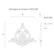 Carved applique MLD-4-2, drawing