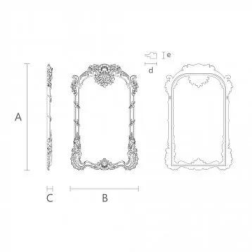 Резная Рама RM-002 из Дуба