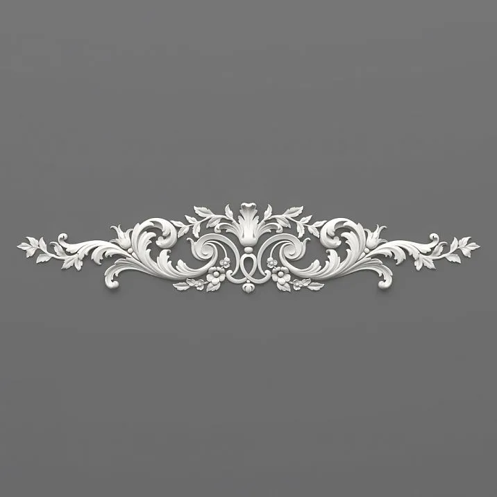 Molding decor NPU.VRS-013 &mdash; decorative polyurethane element with classic scrolls