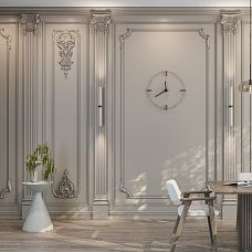 Application of the carved pilaster PLM-019 in interior design