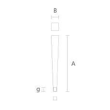 Drawings of modern furniture legs