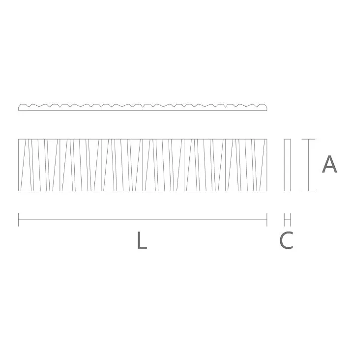 Decorative Element KPU-109, modern polyurethane overlay for interior design schematic