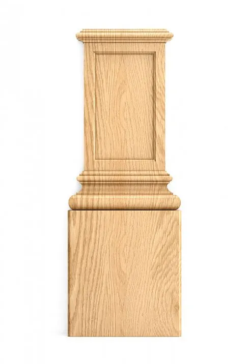 Wooden base BS-008 with carved pattern