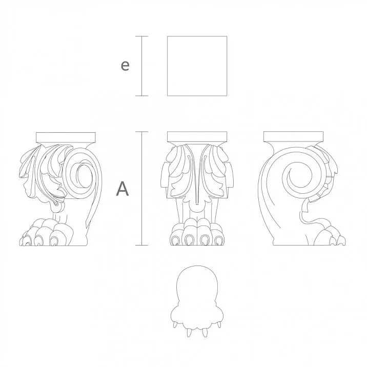 Legs with foot drawing