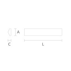 Beech Molding MLD-028 for Wall and Ceiling Decoration, Drawing