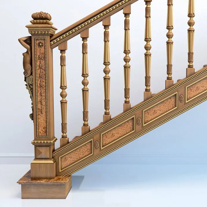 L-011 newel cap photo for staircase