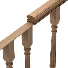 PR-001 stair handrail &mdash; perfect combination of strength and aesthetics on the staircase