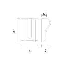 KR-039 Solid Oak Bracket Drawing for lovers of luxury