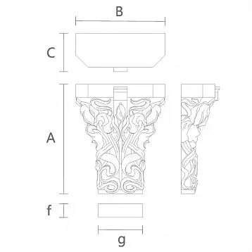 Carved Capital KL-053. Capitals. Image 317786