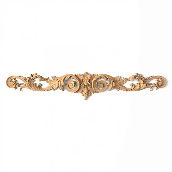 Wooden Inlay with Branch Carving N-248 for Decorating Furniture and Facades