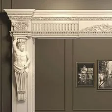 Capital for interior doorway decoration photo