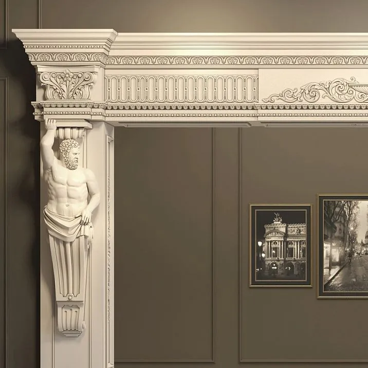 Capital for interior doorway decoration photo