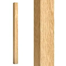 Wooden baluster L-117 for staircase, smooth