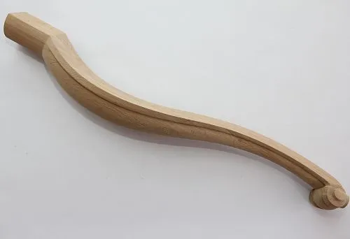 Элегантная мебельная ножка 80 мм с классическим узором.