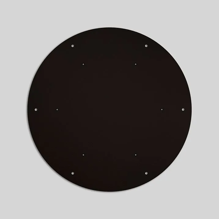 FUR-035 Galvanized Steel Mounting Plate 580&times;2 mm with Perforation for Large Furniture