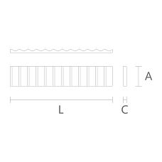 Polyurethane trim KPU-107 for furniture and door finishing, sales in Moscow and St. Petersburg, drawing