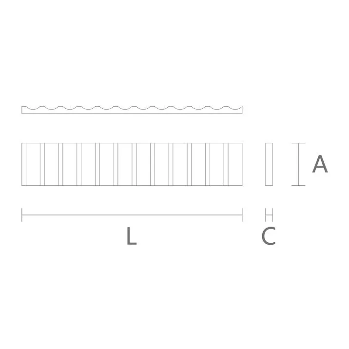 Polyurethane trim KPU-107 for furniture and door finishing, sales in Moscow and St. Petersburg, drawing