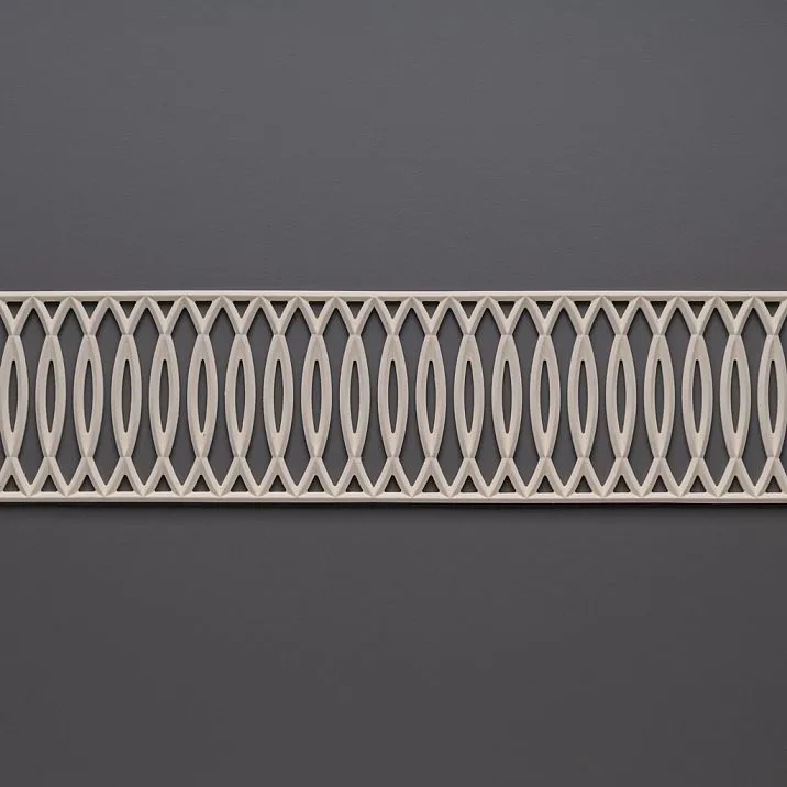 Facade polyurethane grille, mesh for architectural decoration KPU-114 photo