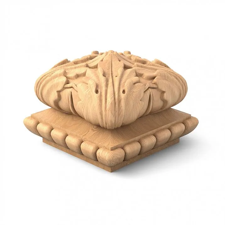 L-011 newel cap &mdash; decoration for bed, portal, fireplace