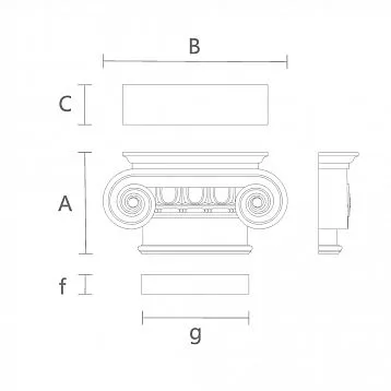Elegant Decorative Capital KL-060
