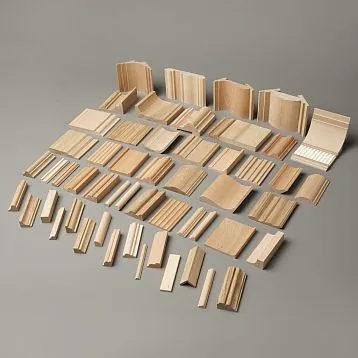 Набор образцов молдингов OMLD-005 — профессиональная коллекция из 60+ деревянных декоративных профилей различных форм и размеров