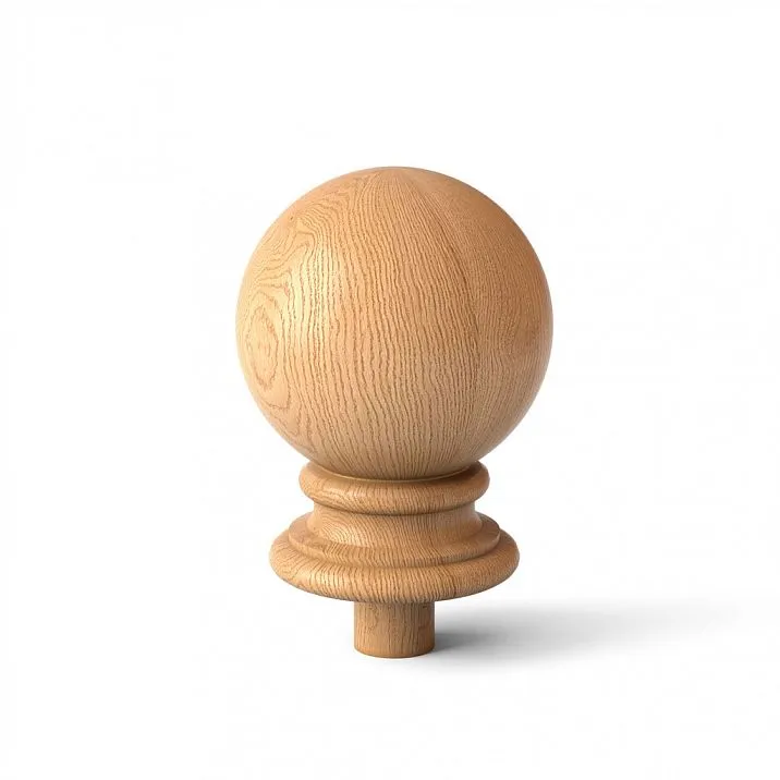 Wooden decorative newel cap for post L-022