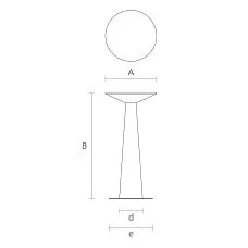 High bar table Sopp 002-014 drawing