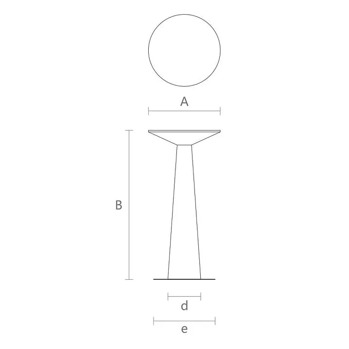High bar table Sopp 002-014 drawing